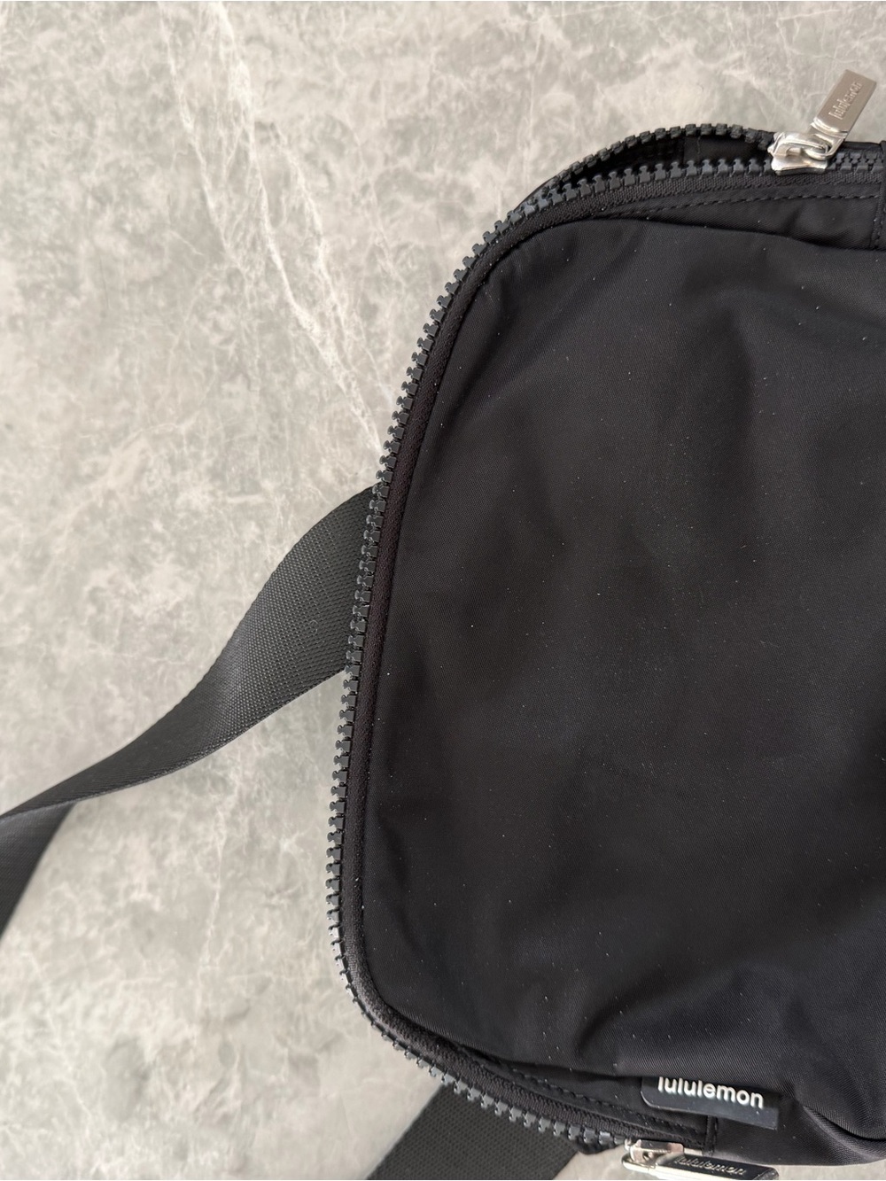 lululemon athletica Black Nylon Belt Bag